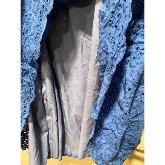 Women’s 2XL Royal Blue Eyelet Sundress | NWT | Fully Lined Summer Dress - Picture 3 of 4